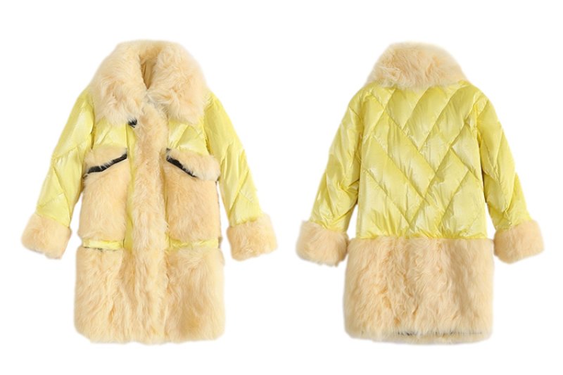 画像5: Women's Real Sheep Fur Real Fur Down Coat  リアルシープファーリアルファーダウンコート ロングコート (5)
