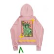 画像3:  men's  men and women hand-painted statue of liberty printed loose hooded sweater trainer ユニセックス男女兼用 自由の女神プリントフーディパーカー スウェット　トレーナー (3)