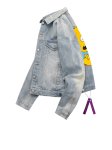 画像6: men'sThe Simpsons casual denim jacket 　ユニセックス男女兼用バックシンプソンプリントデニムジャケットブルゾンGジャン　コート (6)