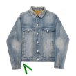 画像3: men's back print  stars casual denim jacket 　ユニセックス男女兼用バックスター星プリントデニムジャケットブルゾンGジャン　コート (3)