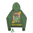 画像13:  men's  men and women hand-painted statue of liberty printed loose hooded sweater trainer ユニセックス男女兼用 自由の女神プリントフーディパーカー スウェット　トレーナー (13)