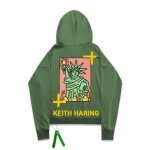 画像13:  men's  men and women hand-painted statue of liberty printed loose hooded sweater trainer ユニセックス男女兼用 自由の女神プリントフーディパーカー スウェット　トレーナー (13)