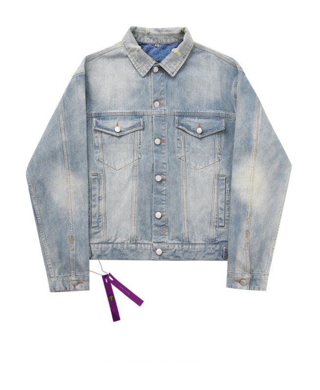 画像5: men'sThe Simpsons casual denim jacket 　ユニセックス男女兼用バックシンプソンプリントデニムジャケットブルゾンGジャン　コート (5)