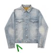 画像4: men's back print  stars casual denim jacket 　ユニセックス男女兼用バックスター星プリントデニムジャケットブルゾンGジャン　コート (4)