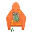 画像6:  men's  men and women hand-painted statue of liberty printed loose hooded sweater trainer ユニセックス男女兼用 自由の女神プリントフーディパーカー スウェット　トレーナー (6)