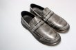 画像7: Men's Leather slip-on British loafers shoes レザーラバーソールスリッポンブリティッシュローファーシューズ　 (7)