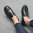 画像10: Men's Leather slip-on British loafers shoes レザーラバーソールスリッポンブリティッシュローファーシューズ　 (10)