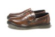 画像1: Men's Leather slip-on British loafers shoes レザーラバーソールスリッポンブリティッシュローファーシューズ　 (1)