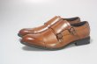 画像8: Men's  Leather Brock engraved buckle British formal dress shoesレザーブロックモンクシューズ ローファー スリッポンシューズ　 (8)