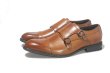 画像2: Men's  Leather Brock engraved buckle British formal dress shoesレザーブロックモンクシューズ ローファー スリッポンシューズ　 (2)