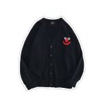 画像2:  men's  men and women Knitted loose cardigan with sponge bob 　 sweater  ユニセックス男女兼用スポンジボブポイント付きニットカーディガン (2)