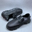 画像5: Men's Leather top layer cowhide leather loafers shoes slip-on 厚底レザーソールスリッポンブリティッシュローファーシューズ　 (5)