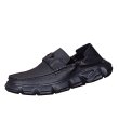 画像2: Men's Leather top layer cowhide leather loafers shoes slip-on 厚底レザーソールスリッポンブリティッシュローファーシューズ　 (2)