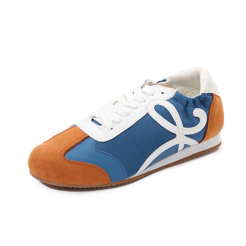 画像4:  women's Lace-up sneakers casual shoes  レースアップレザーブーツ スニーカー (4)