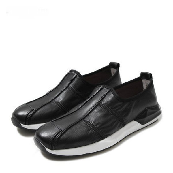 画像1: Men's  leather casual shoes light sole  loafers  slip-on レザーライトソールスリッポンブリティッシュローファーシューズ　 (1)