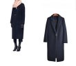 画像3: Women's  Long Jacket Coat　　ロングシンプルネイビージャケットコート (3)