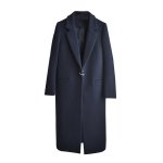 画像2: Women's  Long Jacket Coat　　ロングシンプルネイビージャケットコート (2)