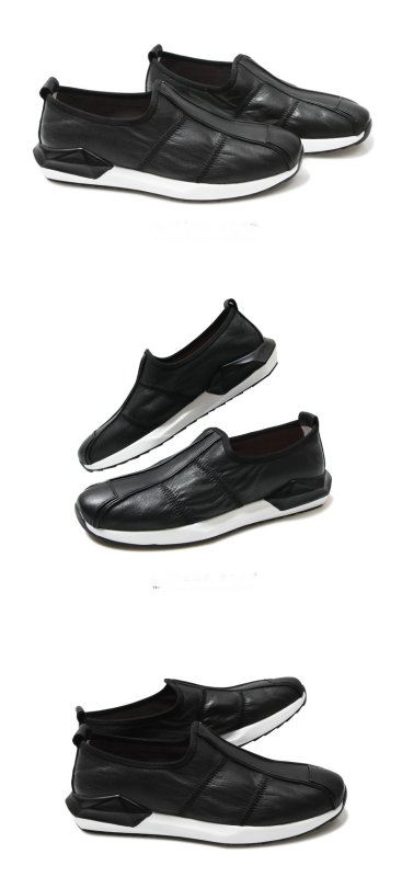 画像4: Men's  leather casual shoes light sole  loafers  slip-on レザーライトソールスリッポンブリティッシュローファーシューズ  (4)