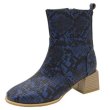 画像3: Women's Short Chelsea elastic strech boots snake pattern Martin boots  ankle boots スネーク柄ショートシンプルマーチンブーツ ブーティブーツ アンクル (3)