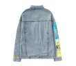 画像2: men's Van Gogh  print  casual denim jacket 　ユニセックス男女兼用ゴッホ　ひまわりプリントデニムジャケットブルゾンGジャン　コート (2)