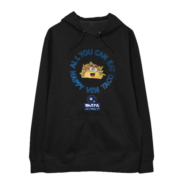 画像1:  men's  men and women oversize  Taco print hoodieユニセックス男女兼用オーバーサイズタコスプリントフーディーパーカーセーター　 (1)