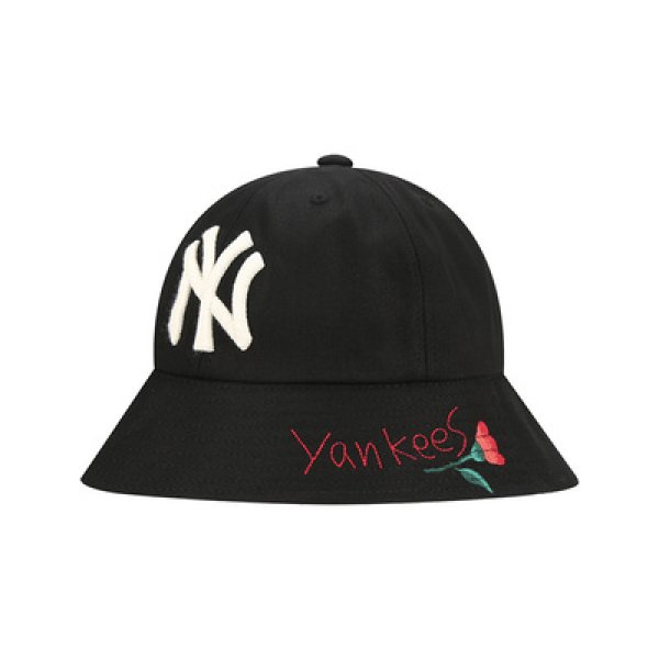画像1: NY dodgers posebee dome hat ユニセックス NY ニューヨークヤンキース 蜂&ローズ ハット 帽子 (1)