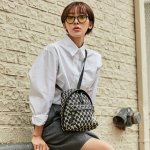 画像4: NY embroidery monogram 2way mini shoulder backpack ユニセックス NY ニューヨークヤンキース ミニリュックサック バックパック 斜め掛けショルダーバッグ  (4)