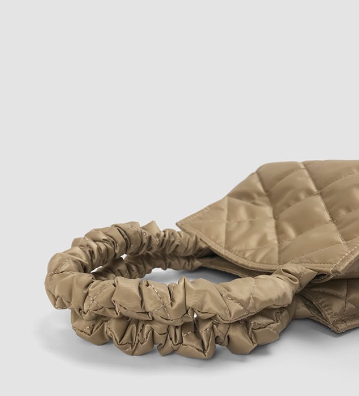 画像10: Woman’s  portable small square bag キルティングスモールトート  ショルダーバッグ (10)