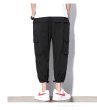 画像7:  Men's cross-colored overalls Harem pants loose  Pants メンズクロス付きルーズパンツ  (7)