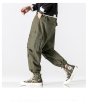 画像5:  Men's cross-colored overalls Harem pants loose  Pants メンズクロス付きルーズパンツ  (5)