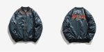 画像2: men's oversize  Baseball Jacket blouson　ユニセッ クス男女兼用レター刺繍スカジャン スタジャン ジャケット (2)
