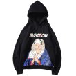 画像2:  men's  men and women Madonna printed hoodie sweater ユニセックス男女兼用 マリア　マドンナプリントスウェットパーカー　トレーナー (2)
