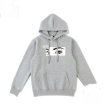 画像5:  Unisex black eye  Round  Streetwear Hoodie Pullover　ユニセックス 男女兼用ブラックアイ　ヘップバーンプリントフード付パーカー  (5)