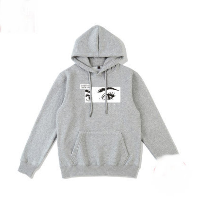 画像5:  Unisex black eye  Round  Streetwear Hoodie Pullover ユニセックス 男女兼用ブラックアイ ヘップバーンプリントフード付パーカー  (5)