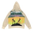 画像1:  men's  men and women coconut tree  print hoodie sweater ユニセックス男女兼用 ココナッツツリープリントスウェットパーカー　トレーナー (1)