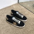 画像4:  women's lamb wool front  Lace-up sneakers casual shoes  ラムウールレースアップスター星付きスニーカー (4)