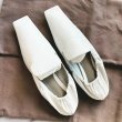 画像3: women's square head single shoes leather shoes slip-ons フラットソフトレザースクエアヘッドシングルシューズ レザーローファー パンプス (3)