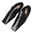 画像4: women's square head single shoes leather shoes slip-ons フラットソフトレザースクエアヘッドシングルシューズ レザーローファー パンプス (4)