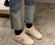 画像7:  women's lamb wool front  Lace-up sneakers casual shoes  ラムウールレースアップスター星付きスニーカー (7)