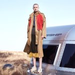 画像4: New khaki stitching trench coat long coat   ステッチトレンチコートロングコート (4)