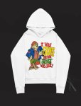 画像9:  men's Grunge bear print Hoodie round neck hooded sweater ユニセックス男女兼用グランジベアープリントフーディーパーカー　トレーナー (9)