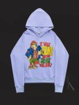画像6:  men's Grunge bear print Hoodie round neck hooded sweater ユニセックス男女兼用グランジベアープリントフーディーパーカー　トレーナー (6)
