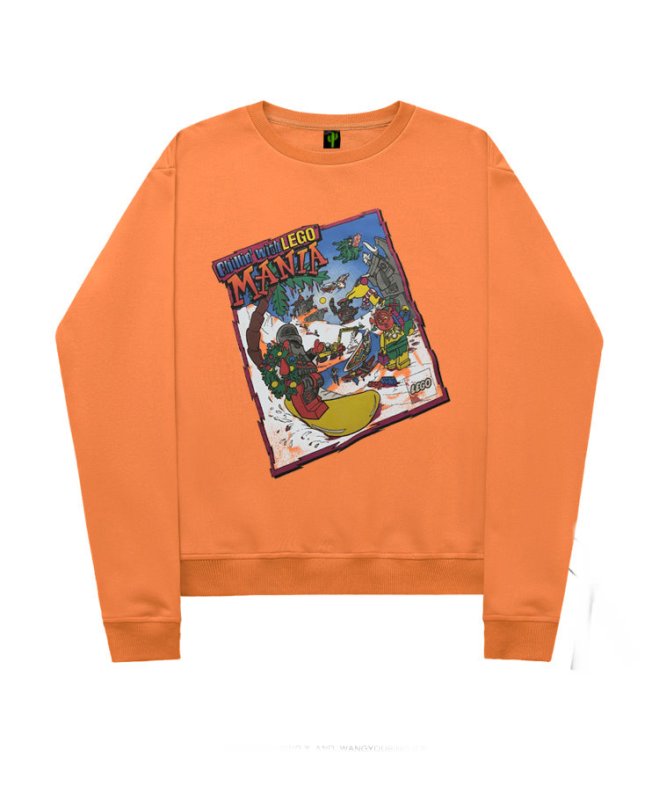 画像5:  men's men and women hedging loose long sleeve sweater print Hoodie round neck hooded sweater ユニセックス男女兼用ポッププリントプルオーバ ートレーナー (5)