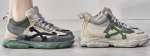 画像2:  women's Color-matching Lace-up sneakers casual shoes  レースアップカラーマッチングスニーカー (2)
