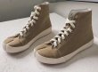 画像5:  women's Tabi split toe canvas high-top sneakers  タービtabiスプリットトゥキャンバスハイトップスニーカースニーカー (5)