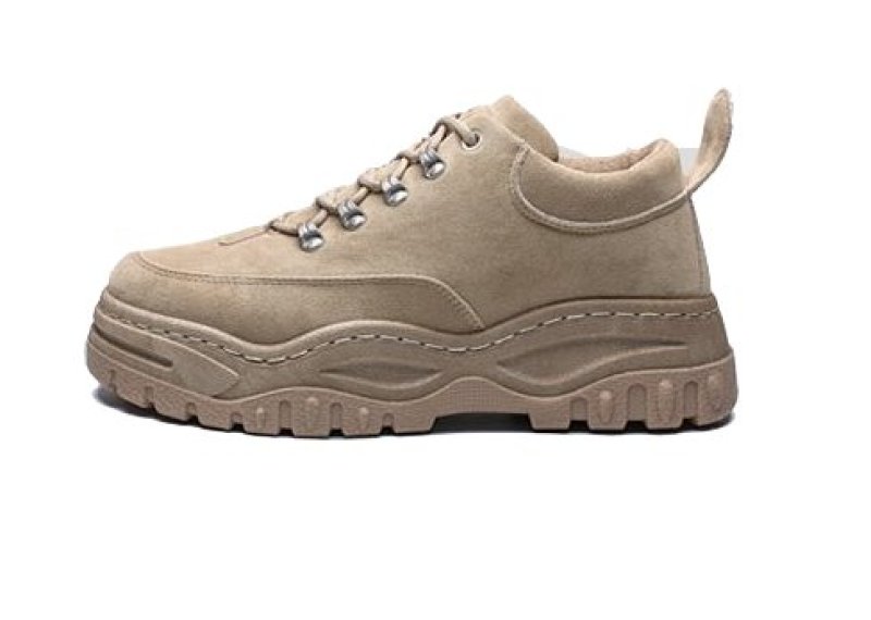 画像2: men's  Platform British lace-up sneakers 厚底ブリティッシュレースアップスニーカー レザースニーカー (2)