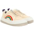 画像6:  women's Canvas sneakers with platform rainbow Low cut sneakers 厚底レインボー付きキャンバススニーカー キャンバスローカットスニーカースニーカー (6)