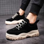 画像5: men's  Platform British lace-up sneakers 厚底ブリティッシュレースアップスニーカー レザースニーカー (5)