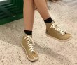 画像10:  women's Tabi split toe canvas high-top sneakers  タービtabiスプリットトゥキャンバスハイトップスニーカースニーカー (10)