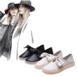 画像5: women's soft leather  flat bow soft sole shoes slip-ons  フラットボウソフトソールパンプス バレーシューズ サンダル (5)